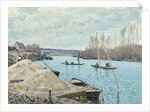 The Seine at Port-Marly, Piles of Sand, 1875 by Alfred Sisley