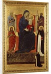 Virgin and Child enthroned with Saints Peter, Paul, John the Baptist, Dominic and a donor, 1325-35 by Ugolino di Nerio