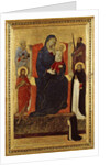 Virgin and Child enthroned with Saints Peter, Paul, John the Baptist, Dominic and a donor, 1325-35 by Ugolino di Nerio
