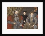 Henry VIII, Elizabeth I, and Edward VI, 1597 by English School