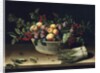 Still life with a basket of fruit and a bunch of asparagus, 1630 by Louise Moillon