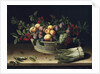 Still life with a basket of fruit and a bunch of asparagus, 1630 by Louise Moillon