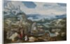 Landscape with the Penitent Saint Jerome, 1530-40 by School Antwerp