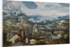 Landscape with the Penitent Saint Jerome, 1530-40 by School Antwerp