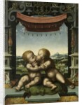 The Infants Christ and Saint John the Baptist Embracing, 1520-25 by Joos van Cleve