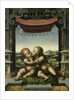 The Infants Christ and Saint John the Baptist Embracing, 1520-25 by Joos van Cleve