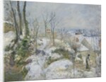 Rabbit Warren at Pontoise, Snow, 1879 by Camille Pissarro