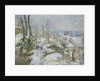 Rabbit Warren at Pontoise, Snow, 1879 by Camille Pissarro