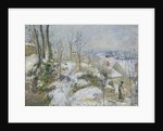 Rabbit Warren at Pontoise, Snow, 1879 by Camille Pissarro