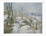Rabbit Warren at Pontoise, Snow, 1879 by Camille Pissarro