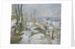 Rabbit Warren at Pontoise, Snow, 1879 by Camille Pissarro