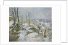 Rabbit Warren at Pontoise, Snow, 1879 by Camille Pissarro