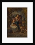 Three Little Girls, c.1870 by Narcisse Virgile Diaz de la Pena