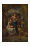 Three Little Girls, c.1870 by Narcisse Virgile Diaz de la Pena