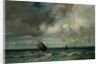 Barks Fleeing Before the Storm, 187075 by Jules Dupre