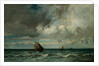 Barks Fleeing Before the Storm, 187075 by Jules Dupre