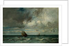 Barks Fleeing Before the Storm, 187075 by Jules Dupre