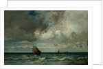 Barks Fleeing Before the Storm, 187075 by Jules Dupre