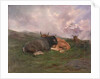 Cattle at Rest on a Hillside in the Alps, 1885 by Rosa Bonheur