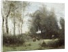 Arleux-Palluel, The Bridge of Trysts, 187172 by Jean Baptiste Camille Corot