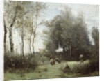 Arleux-Palluel, The Bridge of Trysts, 187172 by Jean Baptiste Camille Corot