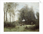 Arleux-Palluel, The Bridge of Trysts, 187172 by Jean Baptiste Camille Corot