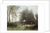 Arleux-Palluel, The Bridge of Trysts, 187172 by Jean Baptiste Camille Corot