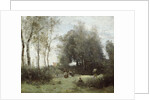 Arleux-Palluel, The Bridge of Trysts, 187172 by Jean Baptiste Camille Corot