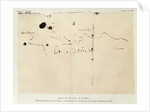Sketch of the coast of Espanola, drawn by Columbus on the first voyage by Christopher Columbus