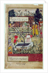 Emperor Babur surveying the establishment of a Garden in Kabul, c.1600 by J. Dorman