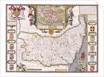 Suffolk and the situation of Ipswich by John Speed