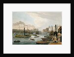 A View of London Bridge and the Custom House, with the Margate Steam Yachts, pub. 1820 by Colnaghi & Co. by Robert the Elder & Younger Havell