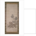 Monkeys with pine saplings and butterfly, c.1800 by Sosen Mori