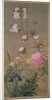 Peony, iris, cherry blossom and a butterfly, 1828 by Abe Kan Torin