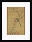 Birds on a snowy bough by Japanese School