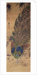 Peacock and bamboo by Japanese School