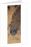 Peacock and bamboo by Japanese School