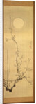 Blossoming plum-tree against the full moon, c.1800-22 by Gentai Sanjin