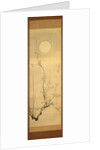 Blossoming plum-tree against the full moon, c.1800-22 by Gentai Sanjin