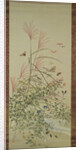 Autumn flowers and insects by a stream, 1910 by Bunrei Maekawa