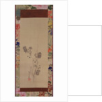 Cherry blossoms with painted mount, 1855 by Japanese School