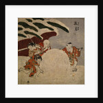 Four boys making a snowball, c.1768 by Suzuki Harunobu