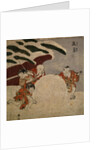 Four boys making a snowball, c.1768 by Suzuki Harunobu