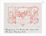 The first Christmas card, by J.C.Horsley, 1843 by John Callcott Horsley