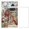 The Mughal Emperor Babur about to oversee the laying out of a garden, using lines by Mughal School