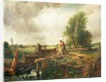 A Boat Passing a Lock by John Constable