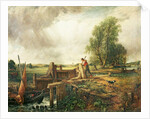 A Boat Passing a Lock by John Constable