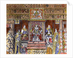 James I of England at Court by English School