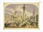 Trafalgar Square, published by the Dickinson Brothers, 19th century by English School
