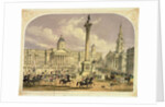 Trafalgar Square, published by the Dickinson Brothers, 19th century by English School